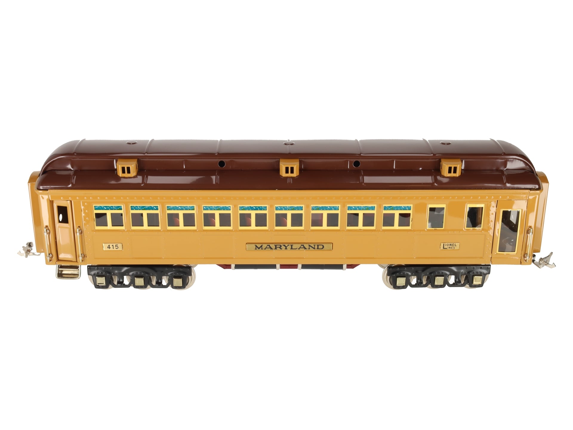 MTH 11-40108 STD Maryland Solarium State Car Two-Tone Brown EX/Box