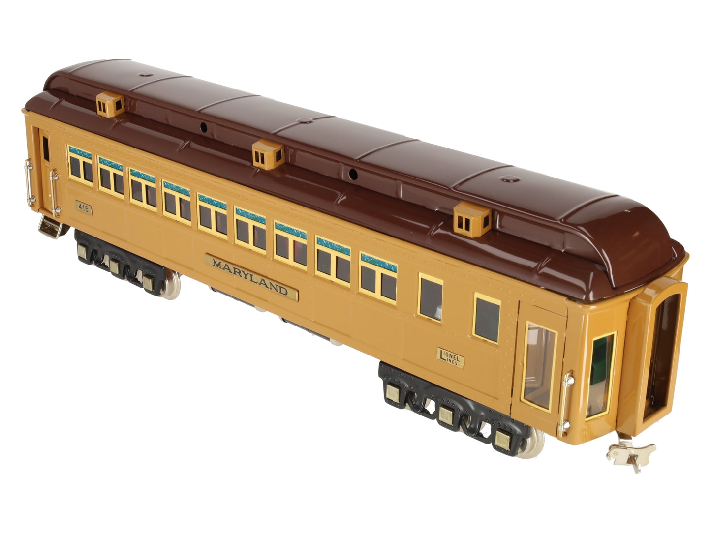 MTH 11-40108 STD Maryland Solarium State Car Two-Tone Brown EX/Box
