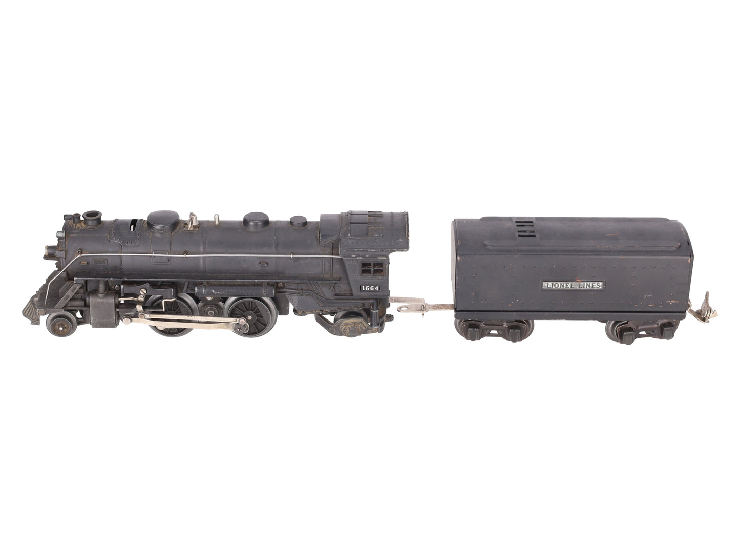 Lionel 1664 Vintage O Prewar Steam Locomotive #1664 With Tender #1689W VG