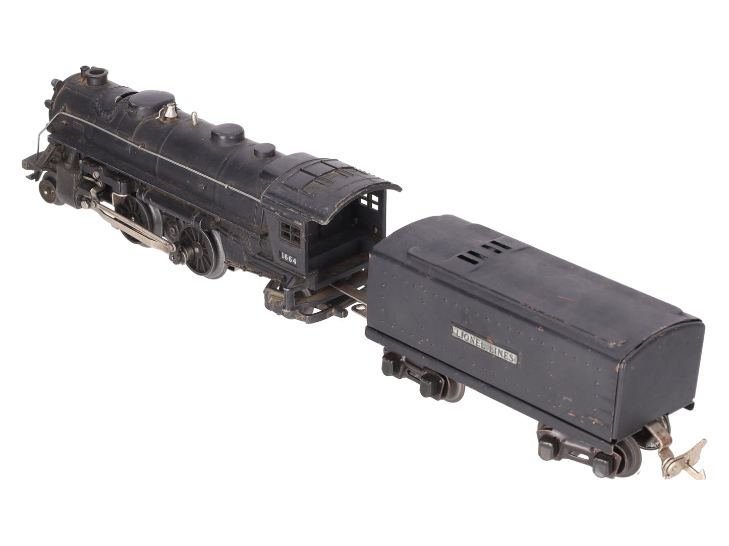 Lionel 1664 Vintage O Prewar Steam Locomotive #1664 With Tender #1689W VG