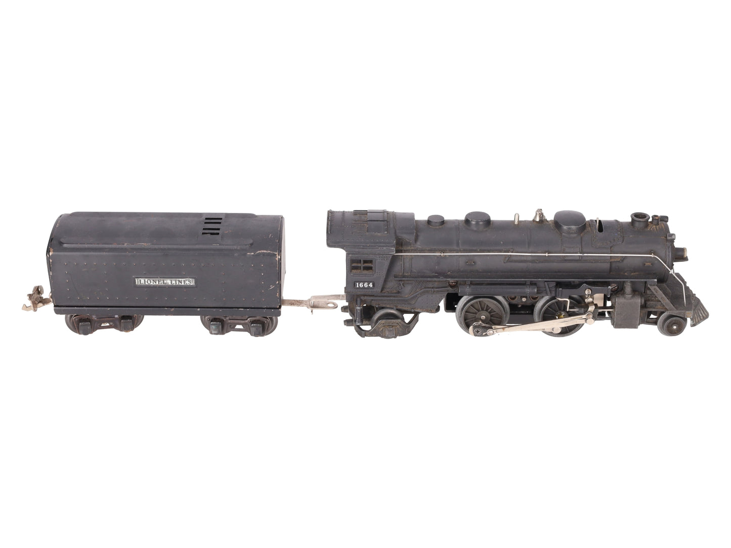 Lionel 1664 Vintage O Prewar Steam Locomotive #1664 With Tender #1689W VG