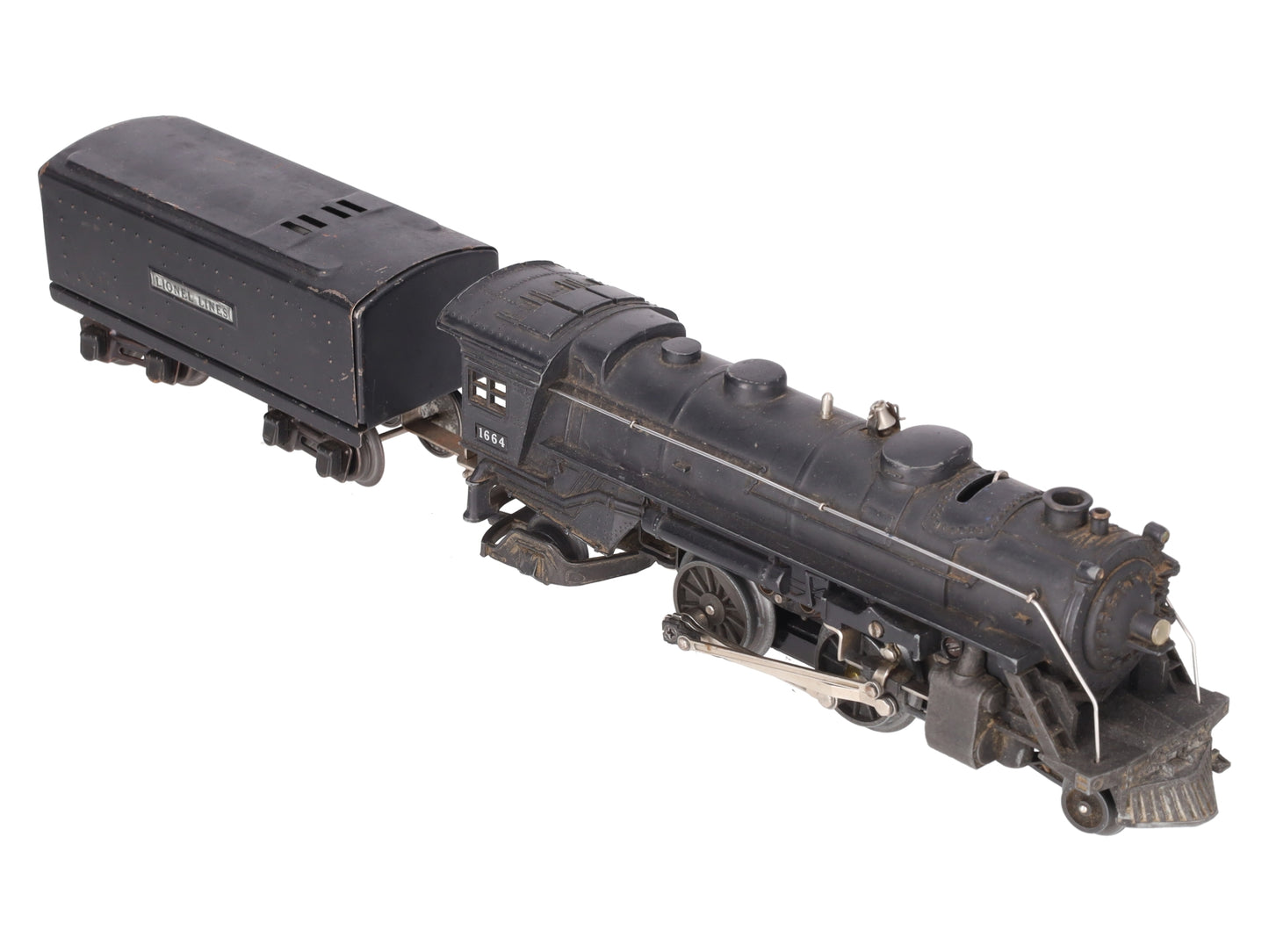 Lionel 1664 Vintage O Prewar Steam Locomotive #1664 With Tender #1689W VG