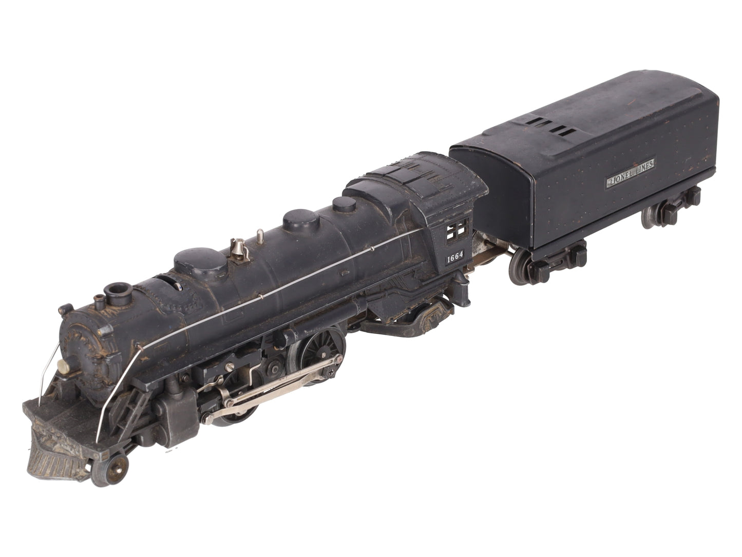 Lionel 1664 Vintage O Prewar Steam Locomotive #1664 With Tender #1689W VG
