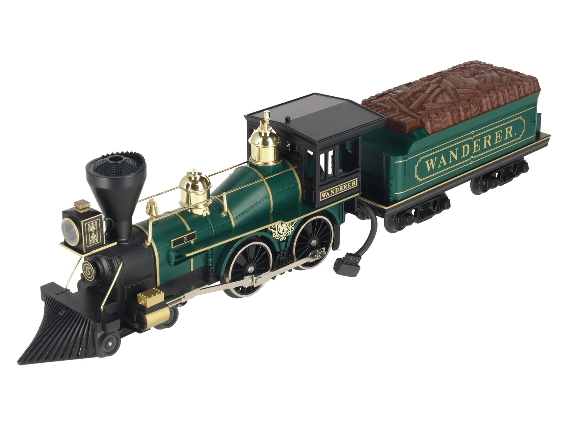 MTH 30-1155-1 O Gauge Wanderer 4-4-0 Steam Loco & Tender w/PS1 #5 LN/Box