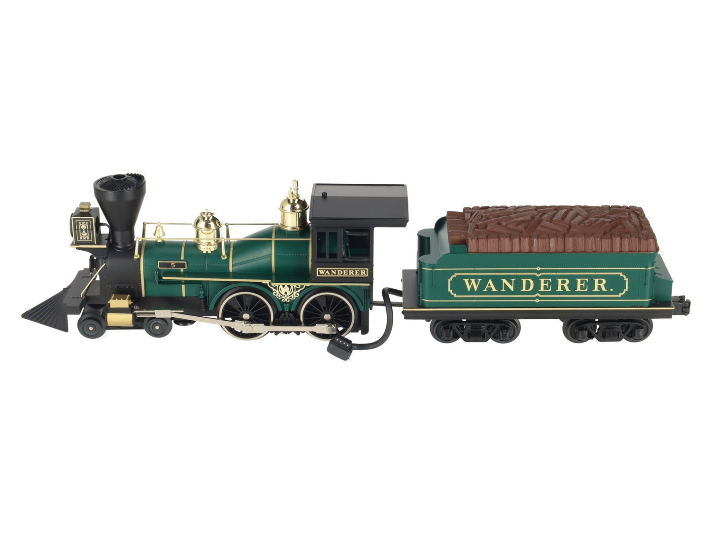 MTH 30-1155-1 O Gauge Wanderer 4-4-0 Steam Loco & Tender w/PS1 #5 LN/Box