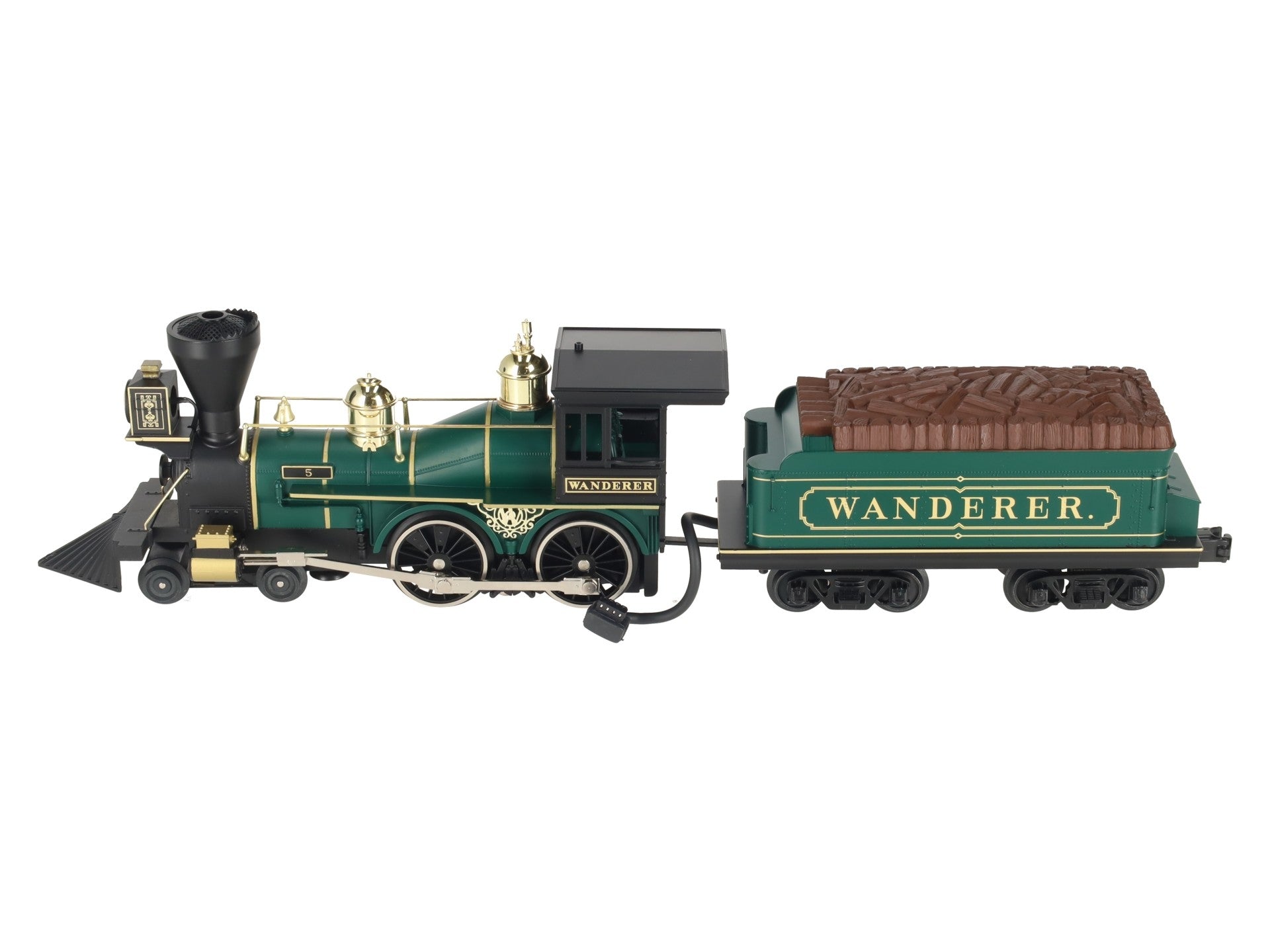 MTH 30-1155-1 O Gauge Wanderer 4-4-0 Steam Loco & Tender w/PS1 #5 LN/Box