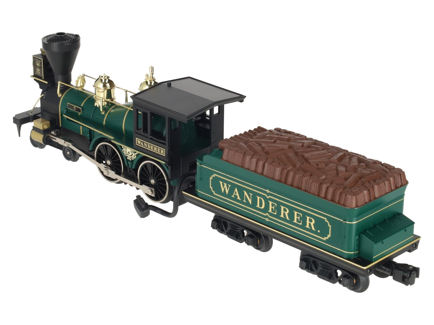 MTH 30-1155-1 O Gauge Wanderer 4-4-0 Steam Loco & Tender w/PS1 #5 LN/Box
