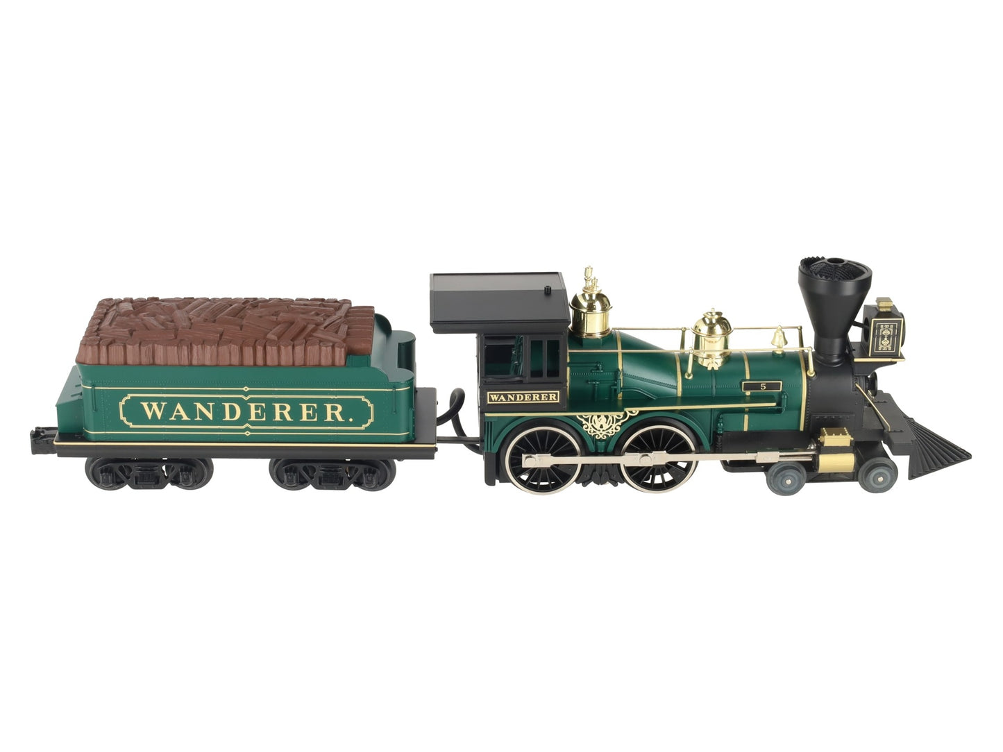 MTH 30-1155-1 O Gauge Wanderer 4-4-0 Steam Loco & Tender w/PS1 #5 LN/Box