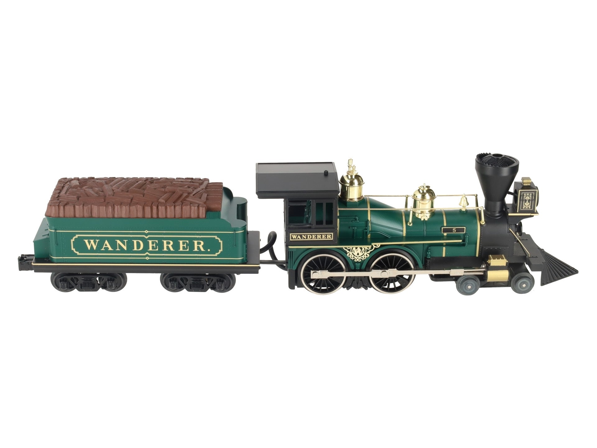 MTH 30-1155-1 O Gauge Wanderer 4-4-0 Steam Loco & Tender w/PS1 #5 LN/Box