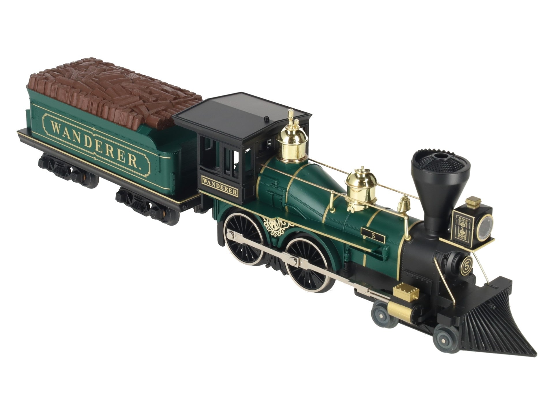 MTH 30-1155-1 O Gauge Wanderer 4-4-0 Steam Loco & Tender w/PS1 #5 LN/Box