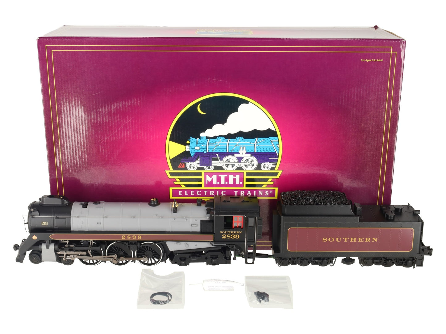 MTH 20-3314-1 O Southern 4-6-4 Royal Hudson Steam Engine w/PS2 (Hi-Rail) #2839 LN/Box