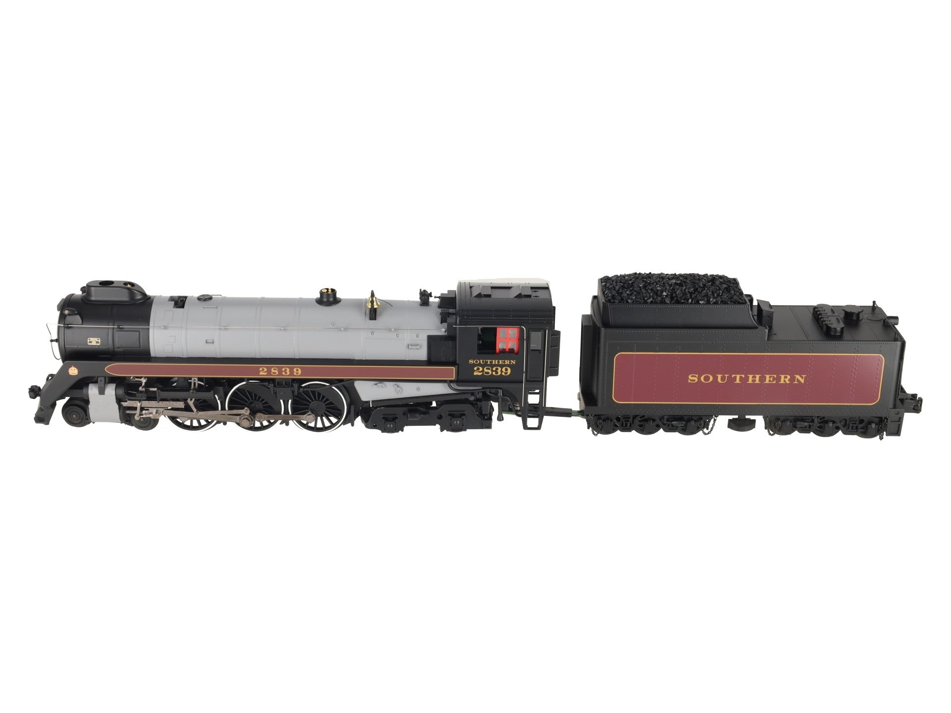 MTH 20-3314-1 O Southern 4-6-4 Royal Hudson Steam Engine w/PS2 (Hi-Rail) #2839 LN/Box