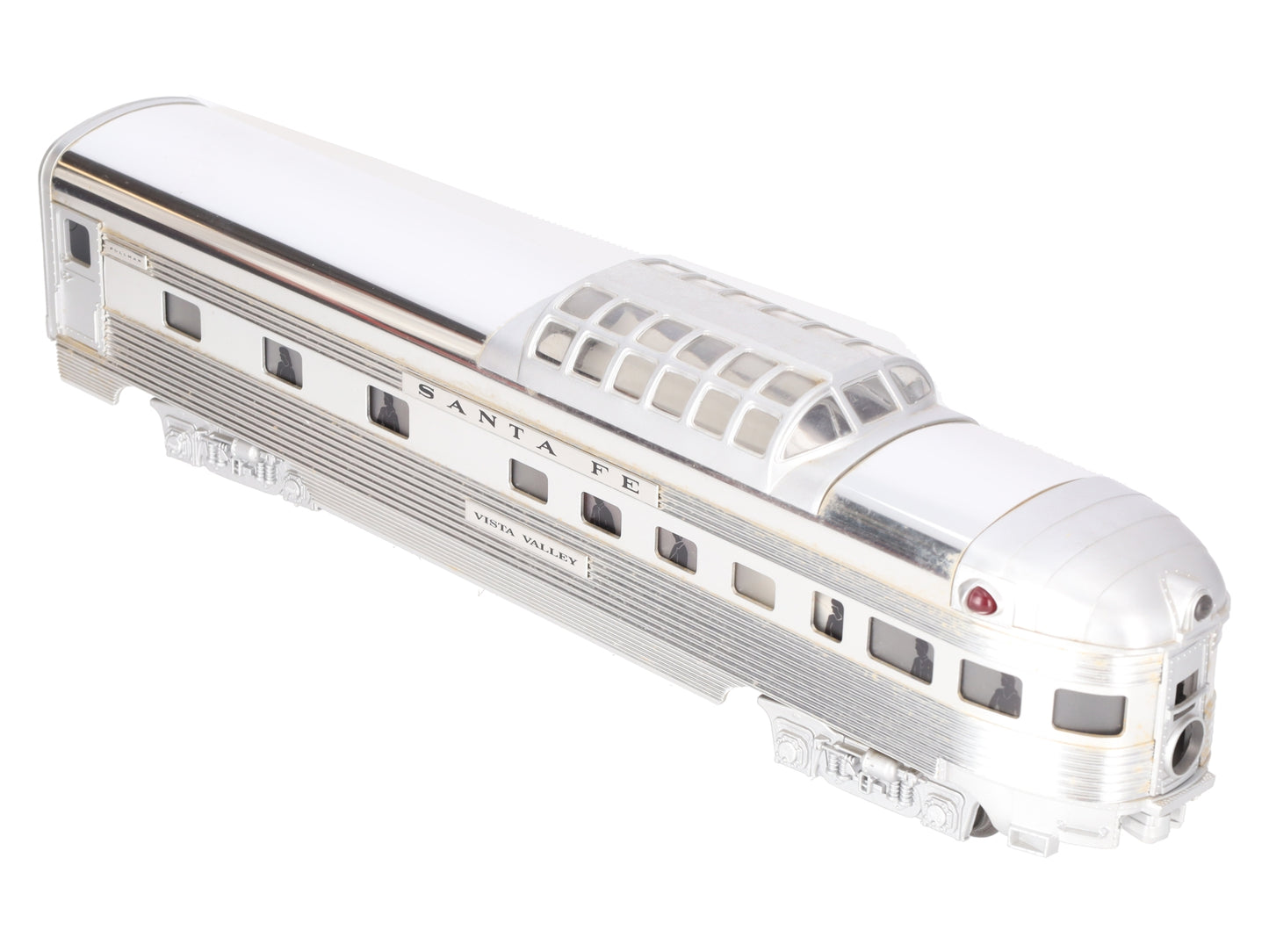Lionel 6-19113 O Gauge Santa Fe "Vista Valley" Aluminum Vista Observation Car EX/Box
