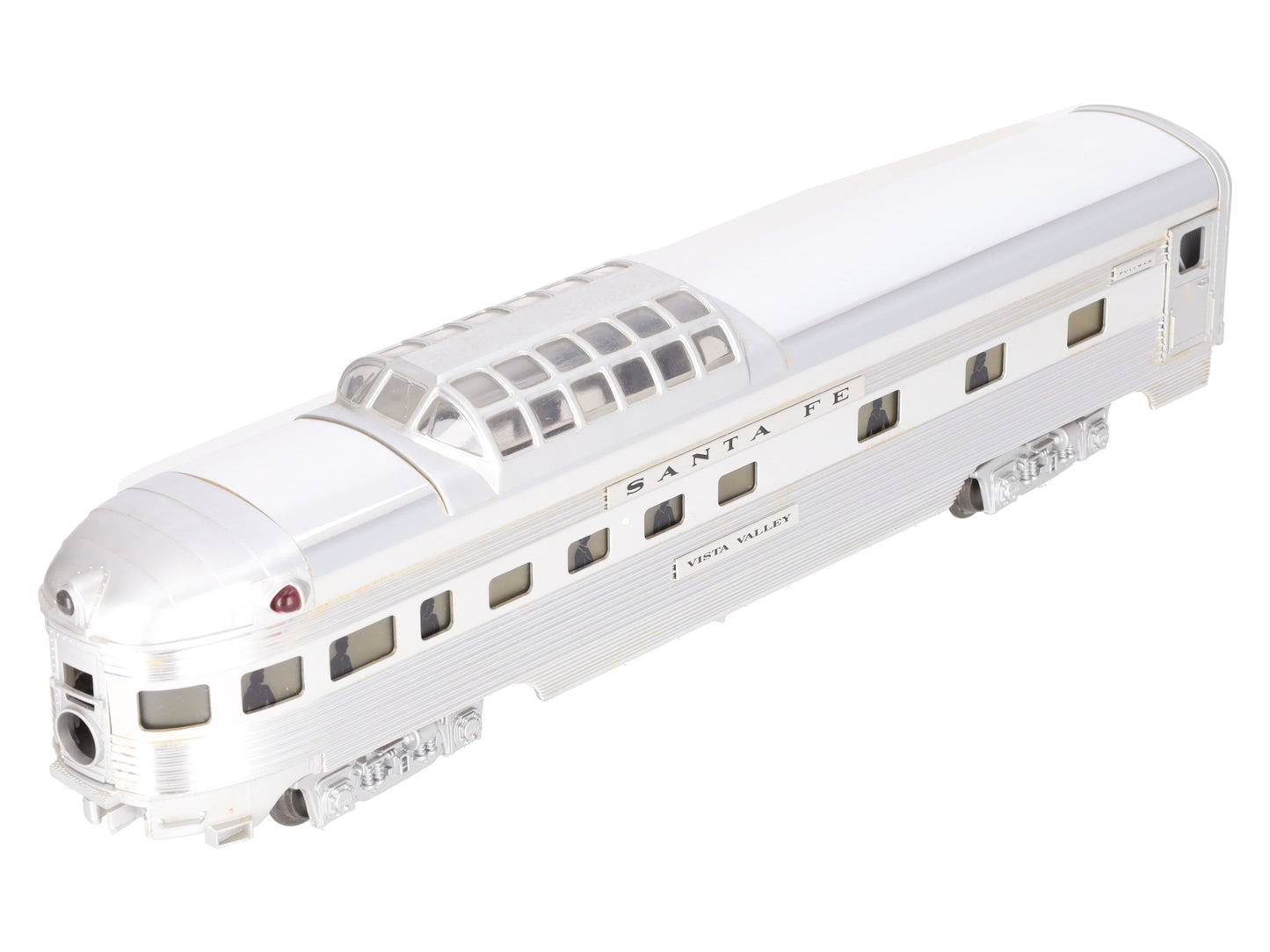 Lionel 6-19113 O Gauge Santa Fe "Vista Valley" Aluminum Vista Observation Car EX/Box
