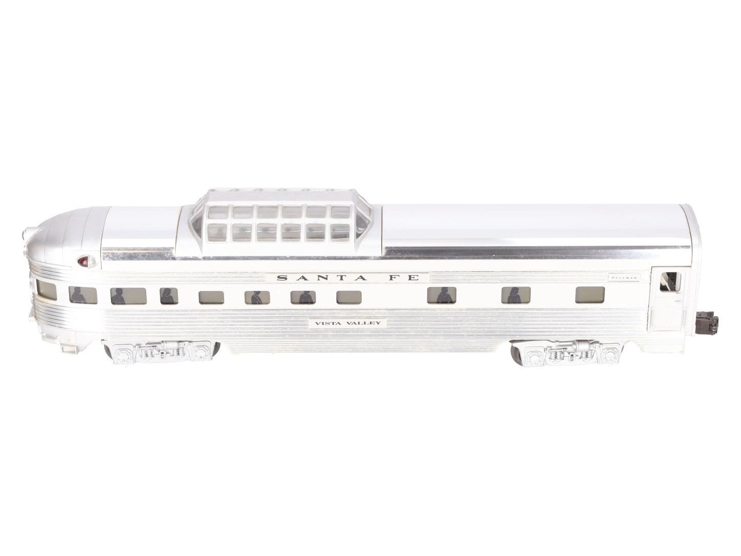 Lionel 6-19113 O Gauge Santa Fe "Vista Valley" Aluminum Vista Observation Car EX/Box