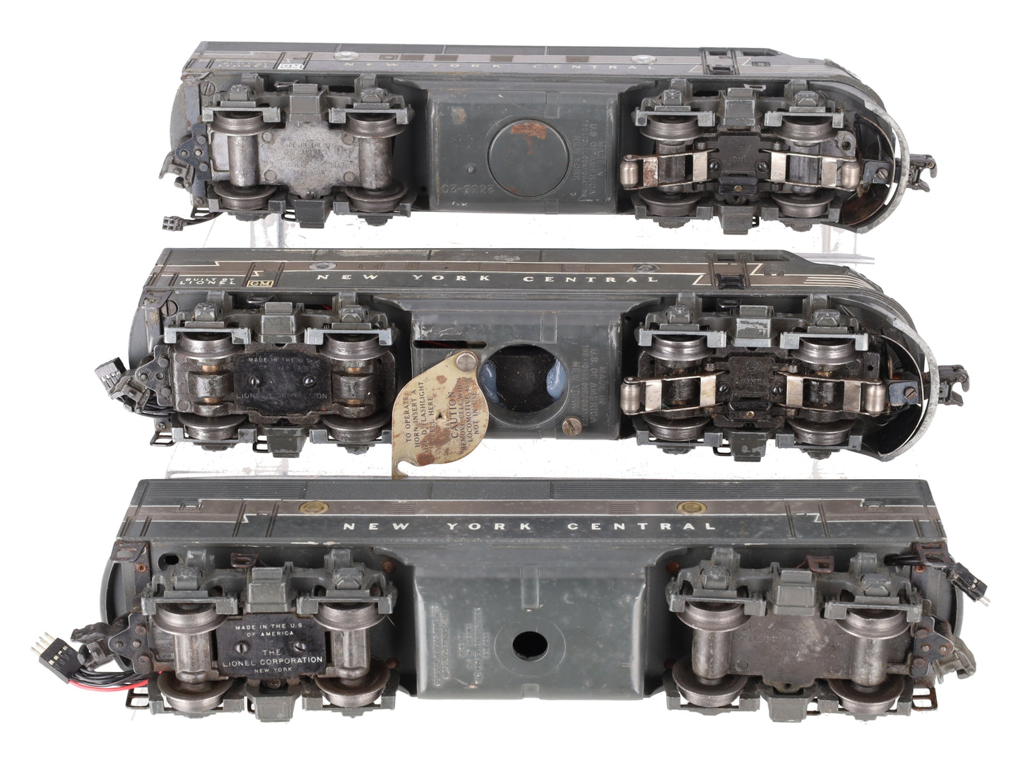 Lionel 2344 Vintage O New York Central F-3 ABA Diesel Locomotive Set VG
