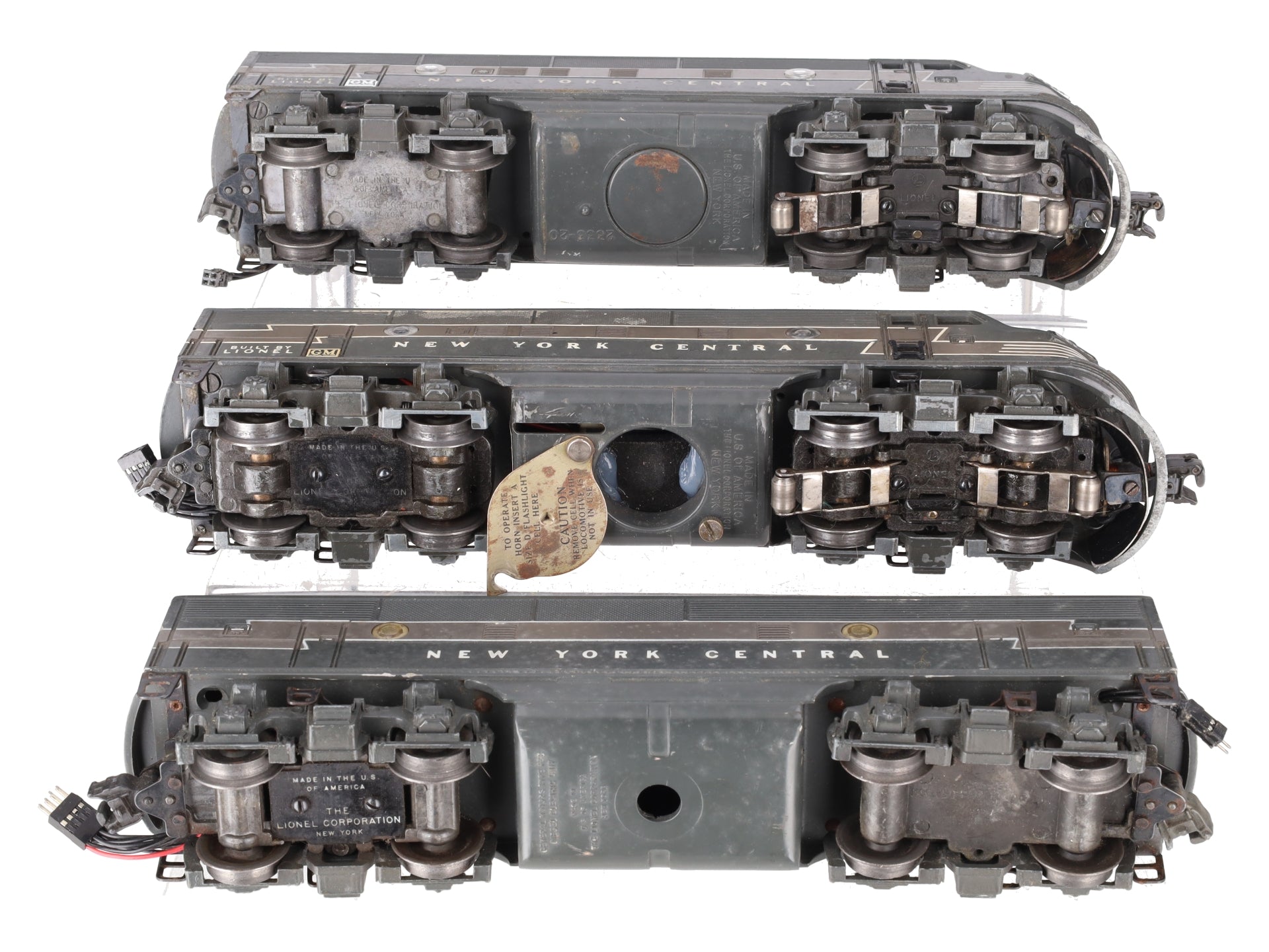 Lionel 2344 Vintage O New York Central F-3 ABA Diesel Locomotive Set VG