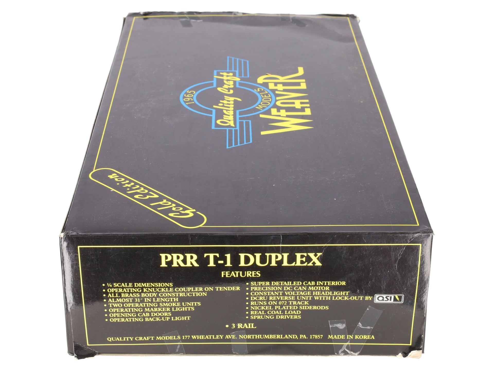Weaver 5533 Brass PRR T-1 4-4-4-4 Duplex Steam Loco & Tender #5533 (3 Rail) EX/Box
