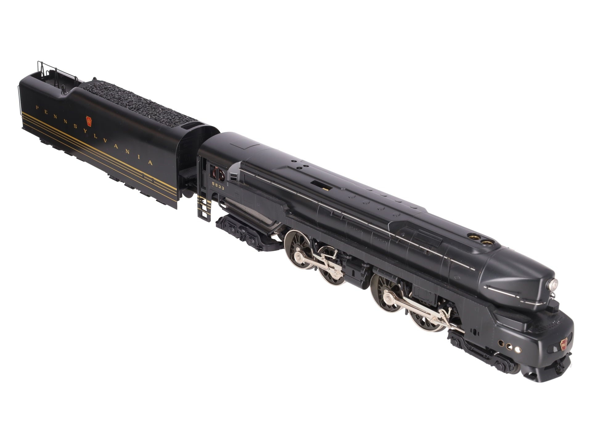 Weaver 5533 Brass PRR T-1 4-4-4-4 Duplex Steam Loco & Tender #5533 (3 Rail) EX/Box