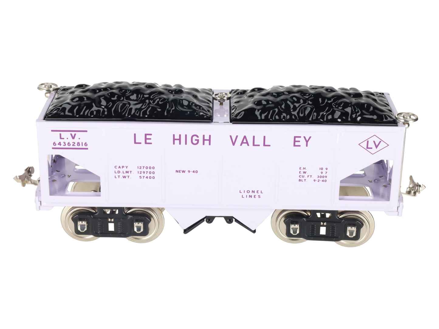 Lionel 11-30158 STD Gauge Lehigh Valley Hopper LN/Box