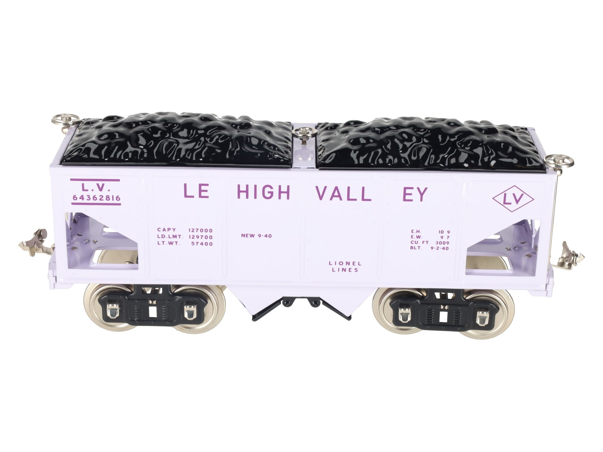 Lionel 11-30158 STD Gauge Lehigh Valley Hopper LN/Box