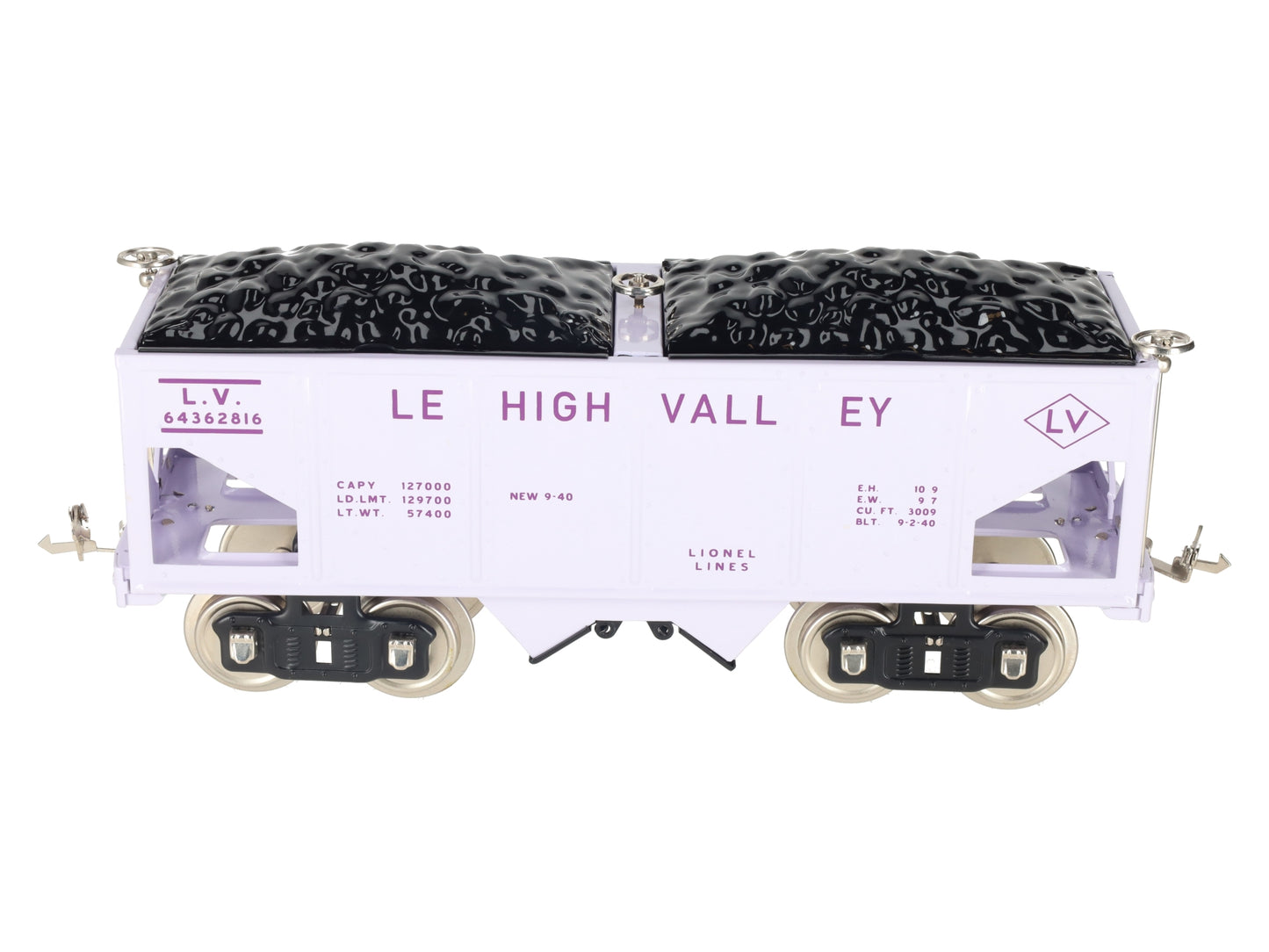 Lionel 11-30158 STD Gauge Lehigh Valley Hopper LN/Box