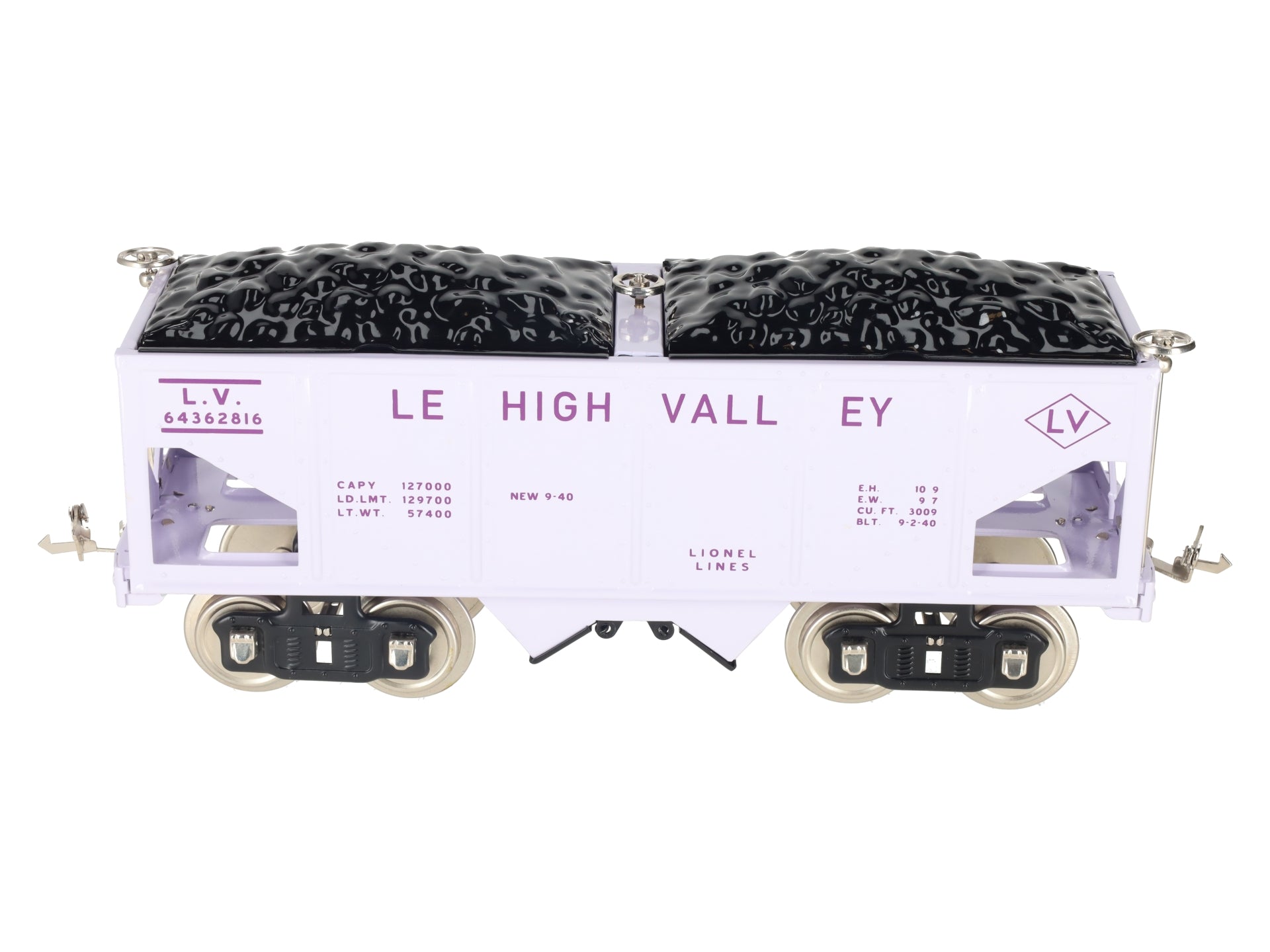 Lionel 11-30158 STD Gauge Lehigh Valley Hopper LN/Box