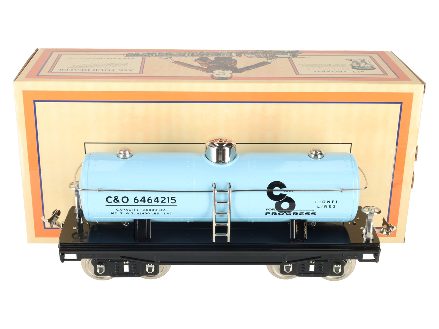 MTH 11-30155 STD Gauge Chesapeake & Ohio Tank Car LN/Box