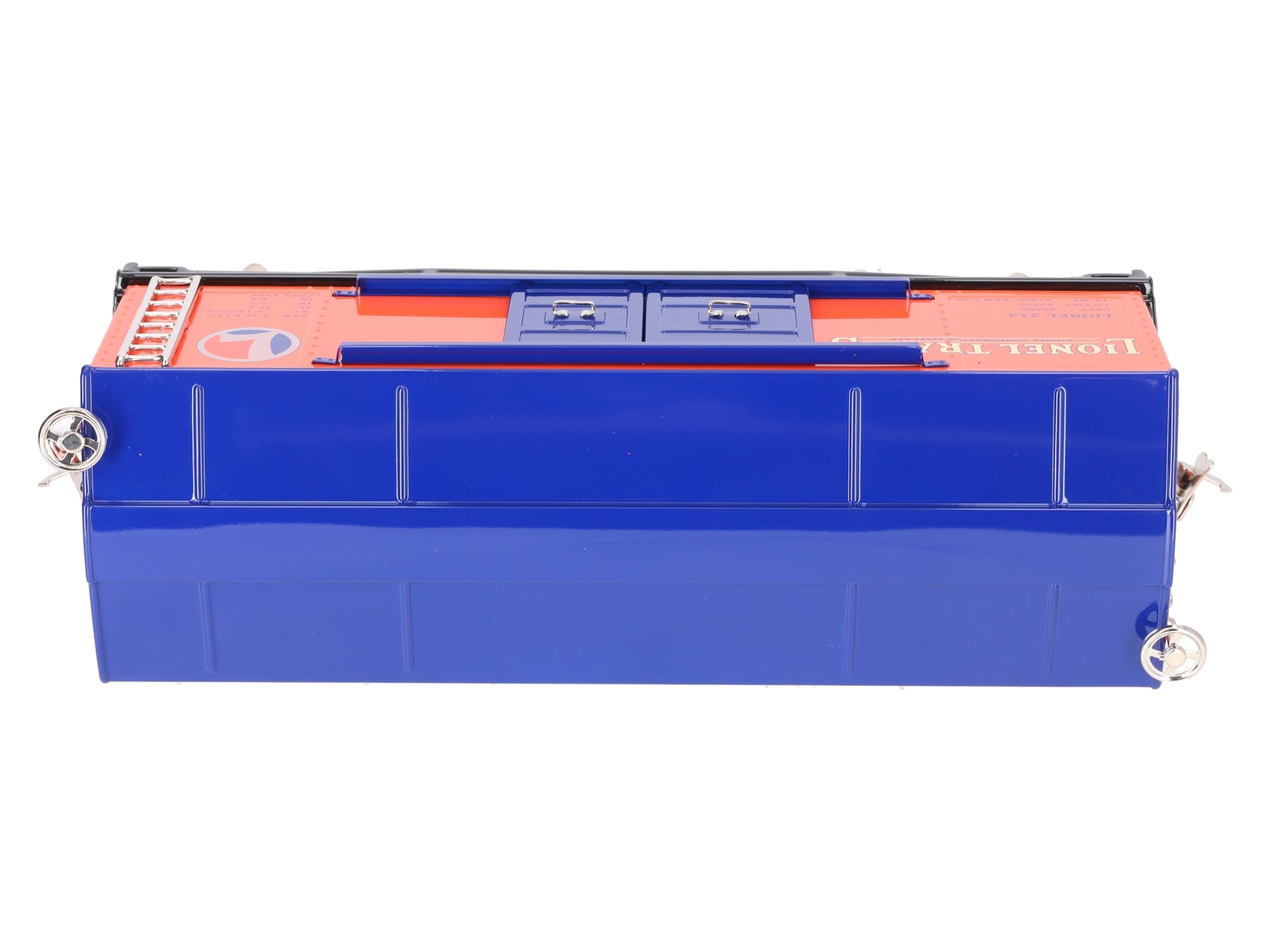 MTH 11-30049 Lionel Corporation #214 Orange/Blue Boxcar EX/Box