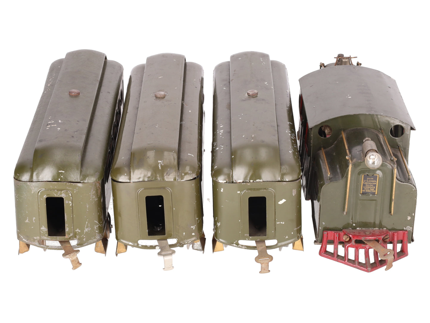 Lionel Vintage Standard Gauge Electric Passenger Set: 35, 35, 36, 38 [4] VG