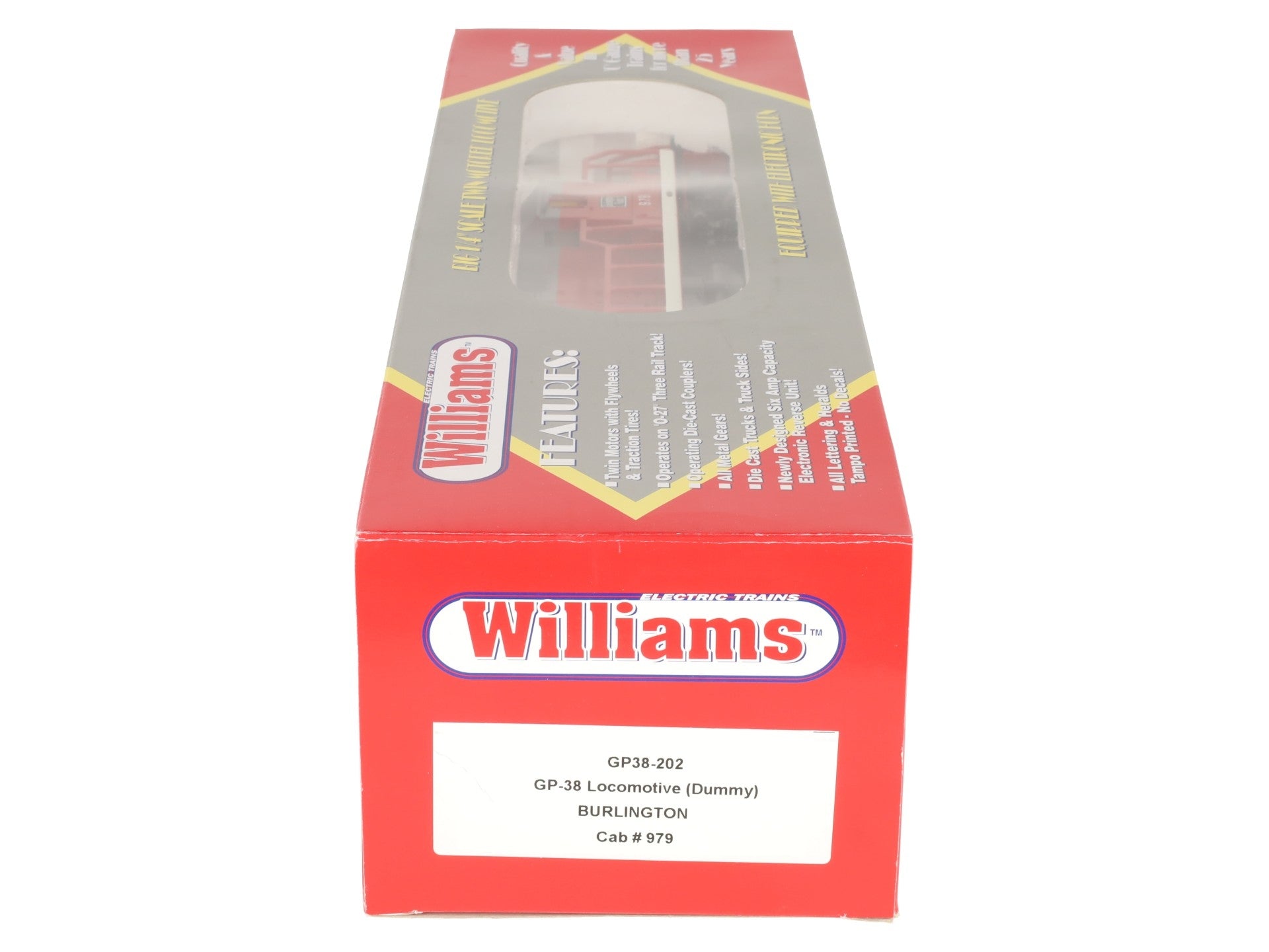Williams GP38-202D O GP-38 Burlington Dummy Locomotive #980 EX/Box