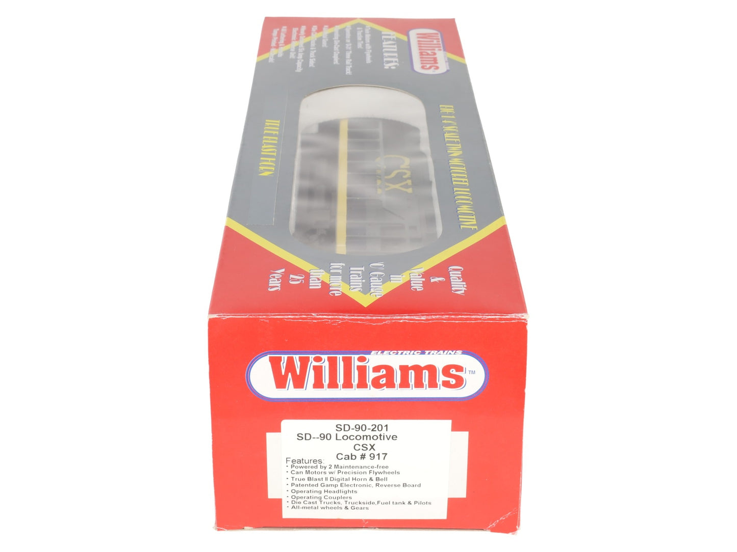 Williams SD90-201 O Gauge CSX SD-90 Diesel Locomotive #917 EX/Box