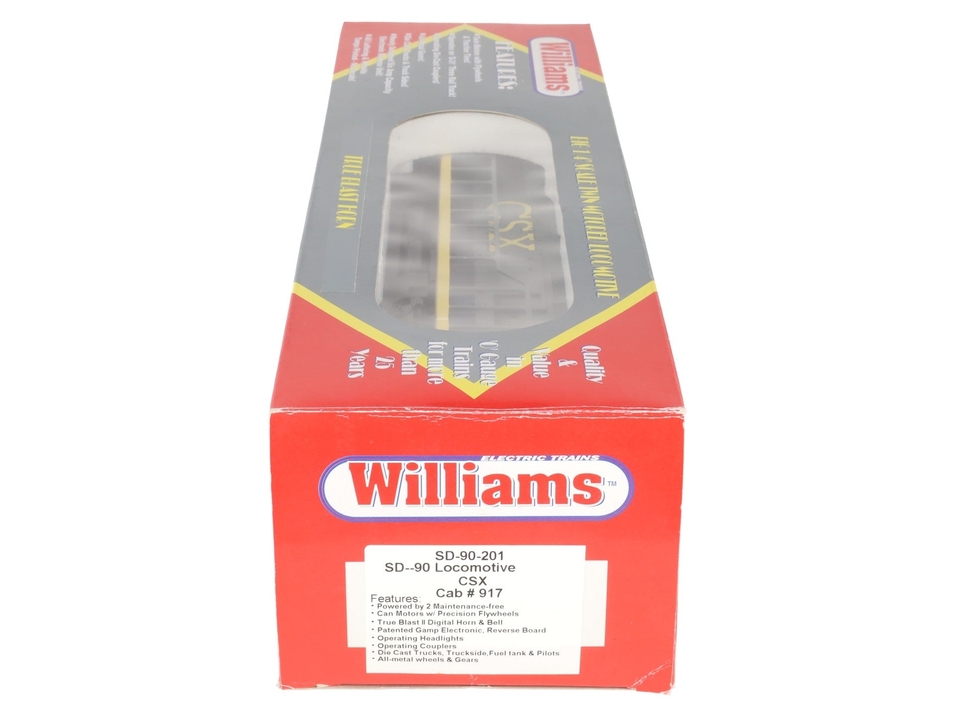 Williams SD90-201 O Gauge CSX SD-90 Diesel Locomotive #917 EX/Box
