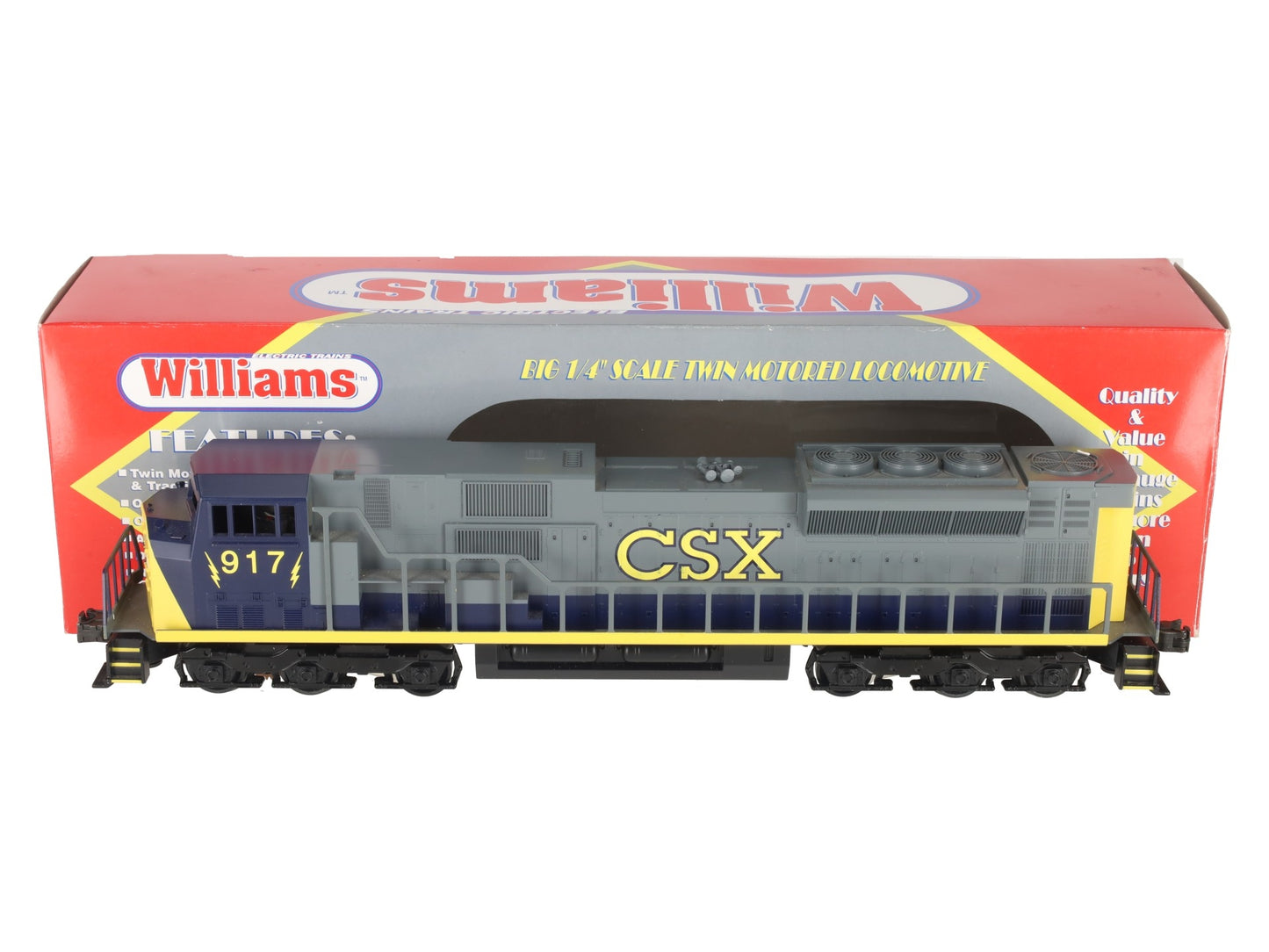 Williams SD90-201 O Gauge CSX SD-90 Diesel Locomotive #917 EX/Box