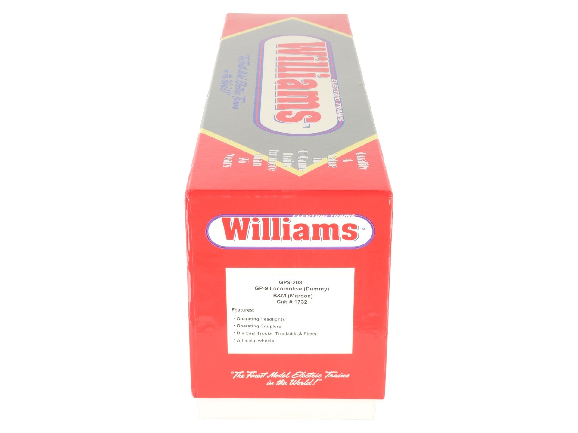Williams GP9-203 O B&M GP-9 Dummy Diesel Locomotive #1732 EX/Box