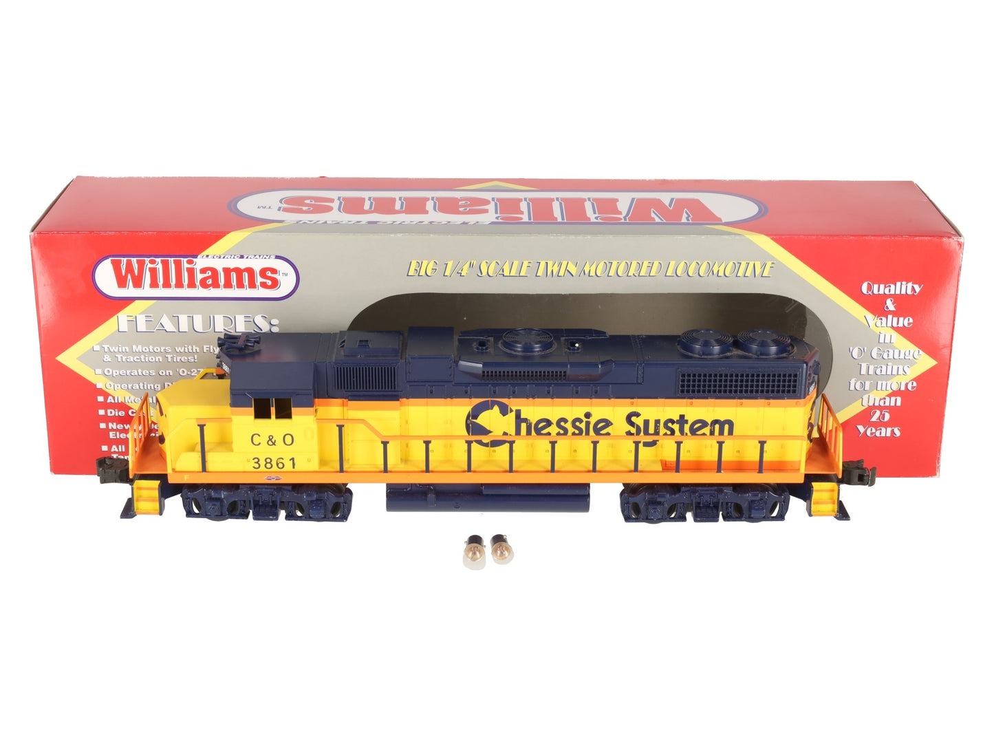 Williams GP38-204 CS Non-Powered GP-38 Diesel Locomotive #3861 EX/Box