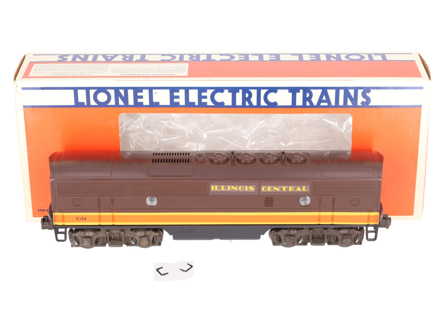 Lionel 6-8581 O Gauge Illinois Central F3 Dummy B Unit Diesel Locomotive EX/Box