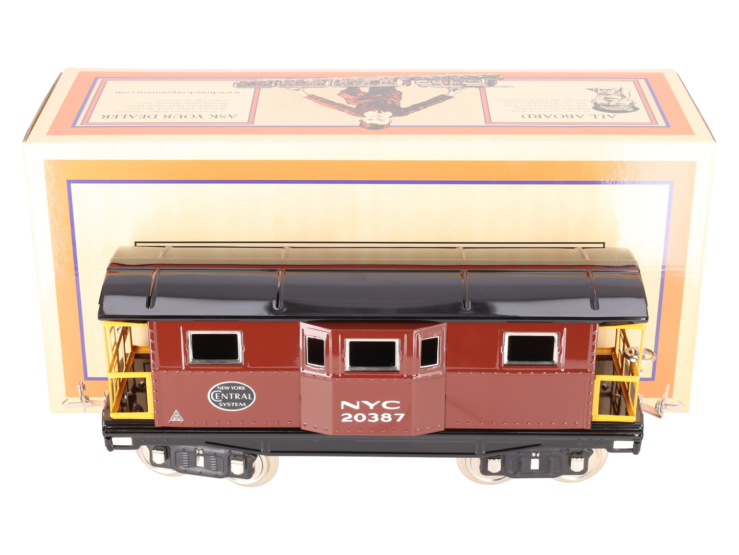 MTH 11-30223 Std Gauge New York Central Bay Window Caboose #20387 LN/Box