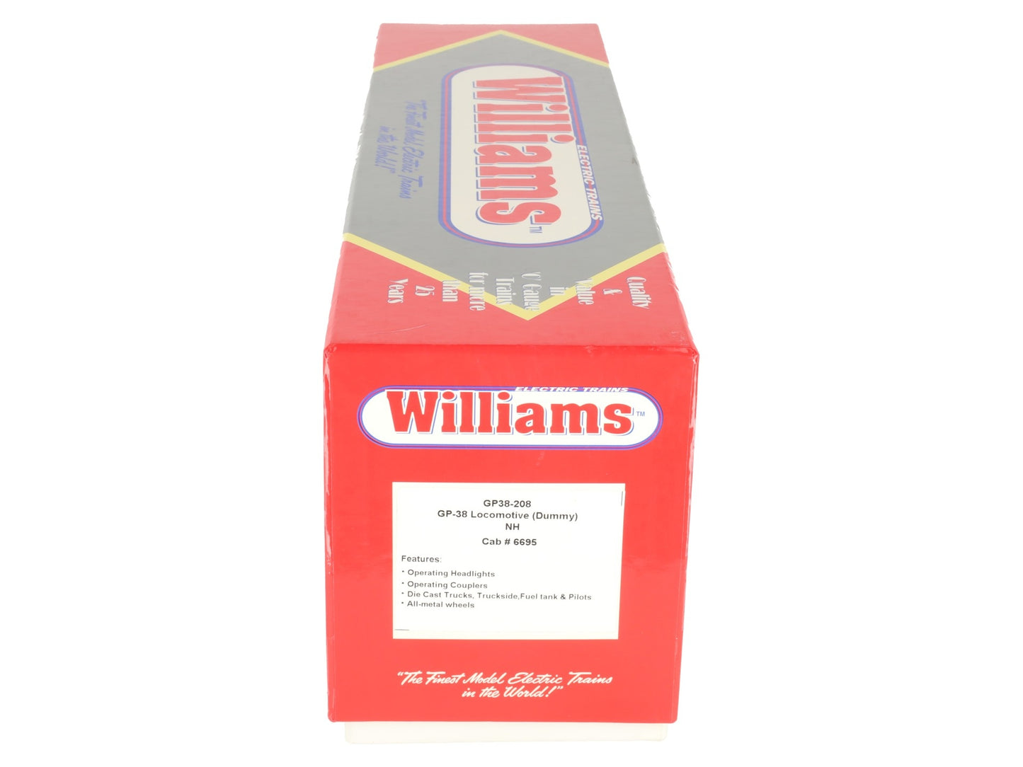 Williams GP38-208 O Gauge New Haven GP38 Diesel Locomotive #6695 EX/Box