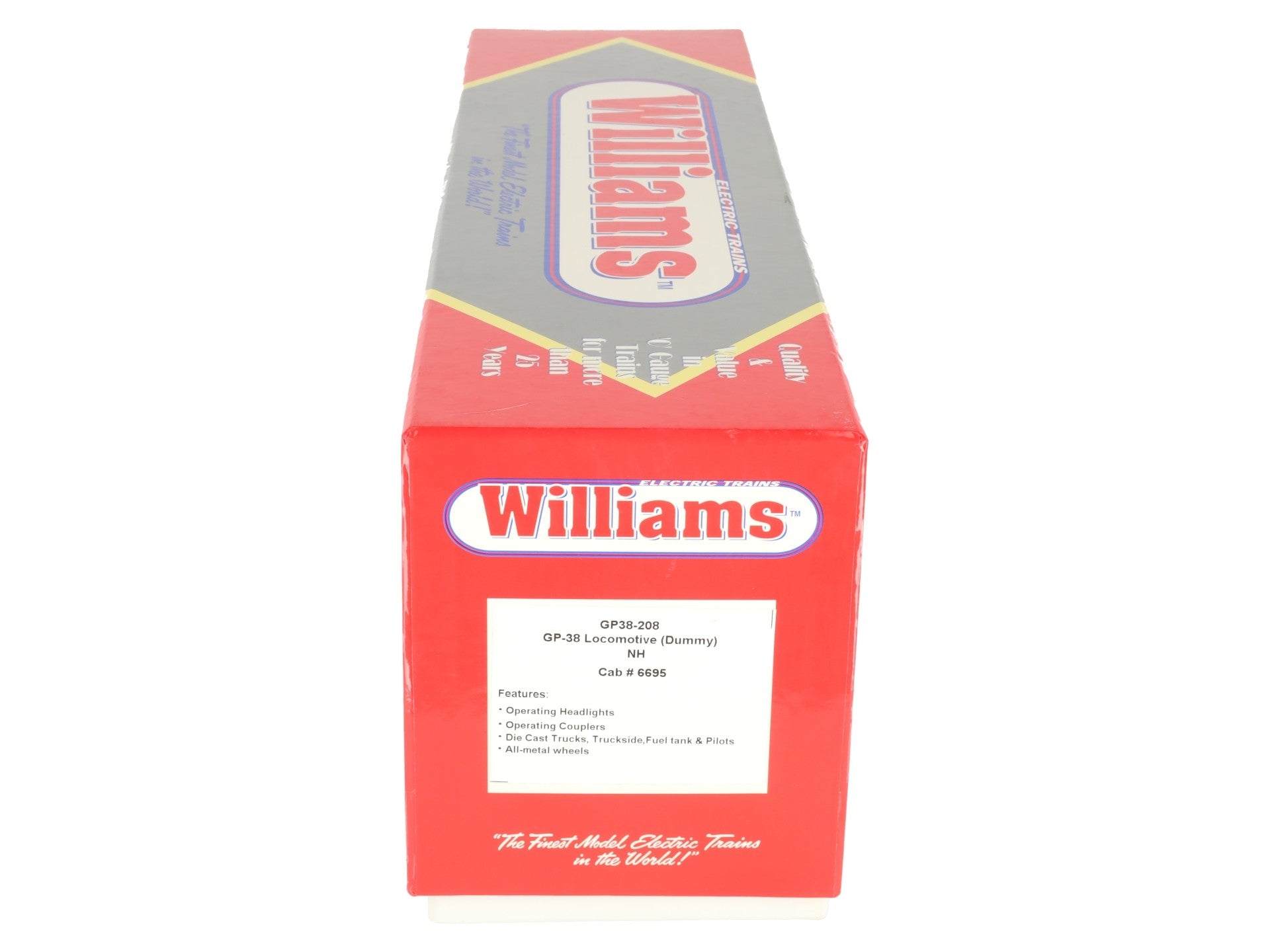 Williams GP38-208 O Gauge New Haven GP38 Diesel Locomotive #6695 EX/Box