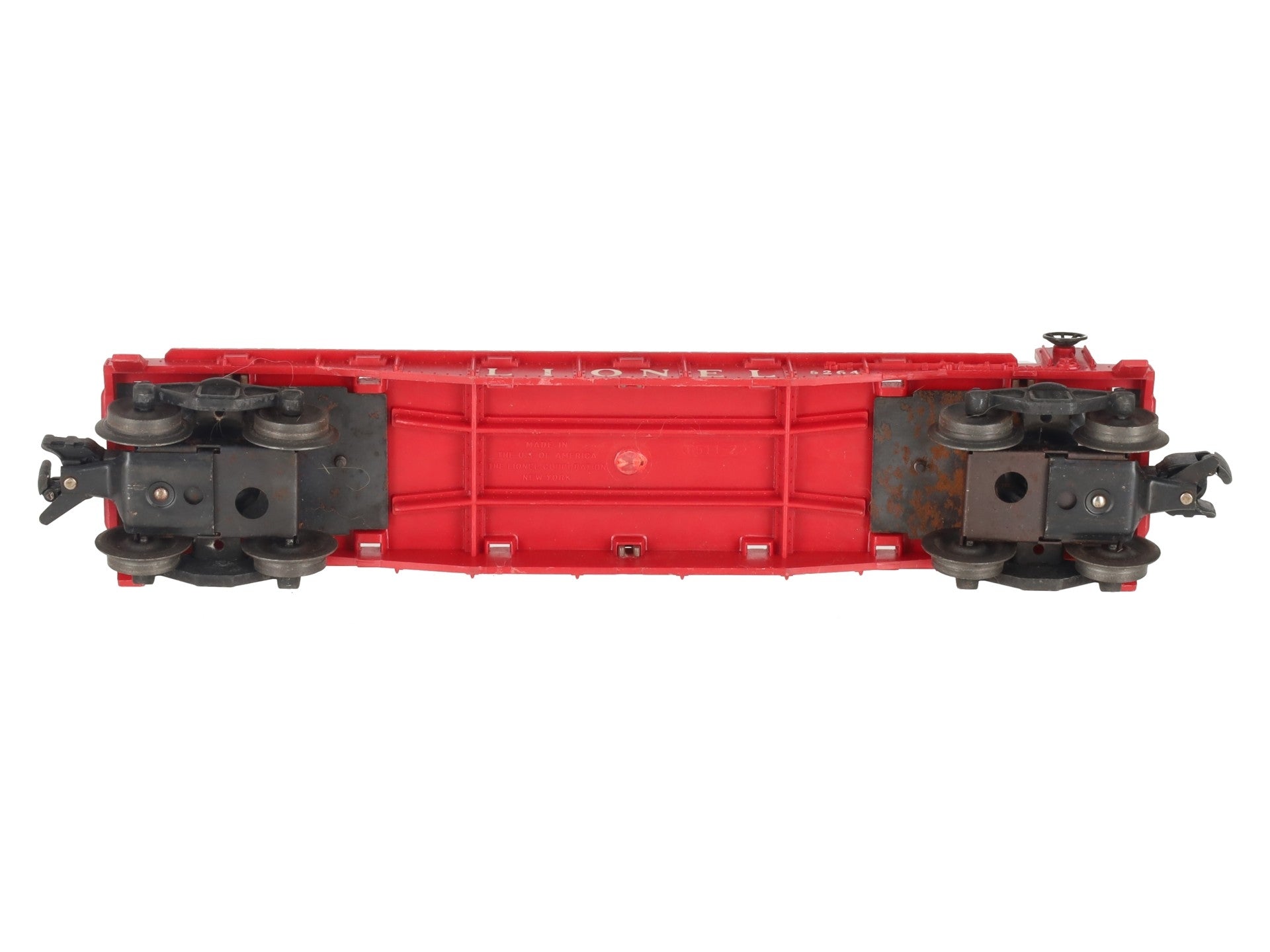 Lionel 264 Vintage O Operating Forklift Platform with 6264 Lumber Car VG