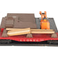 Lionel 264 Vintage O Operating Forklift Platform with 6264 Lumber Car VG