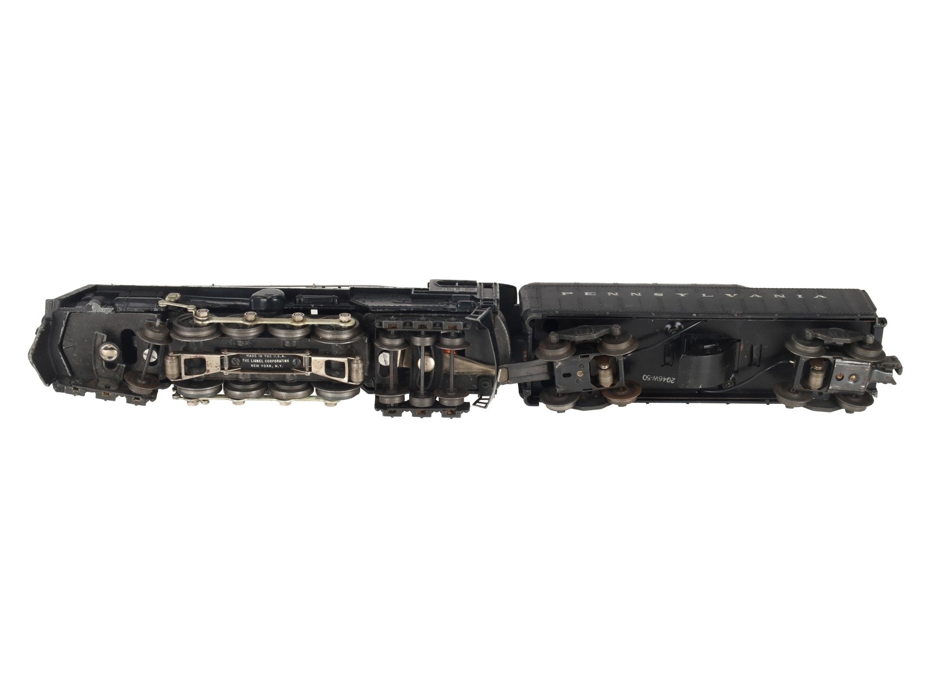 Lionel 682 Vintage O Postwar PRR 6-8-6 Steam Locomotive w/2046W-50 Tender
