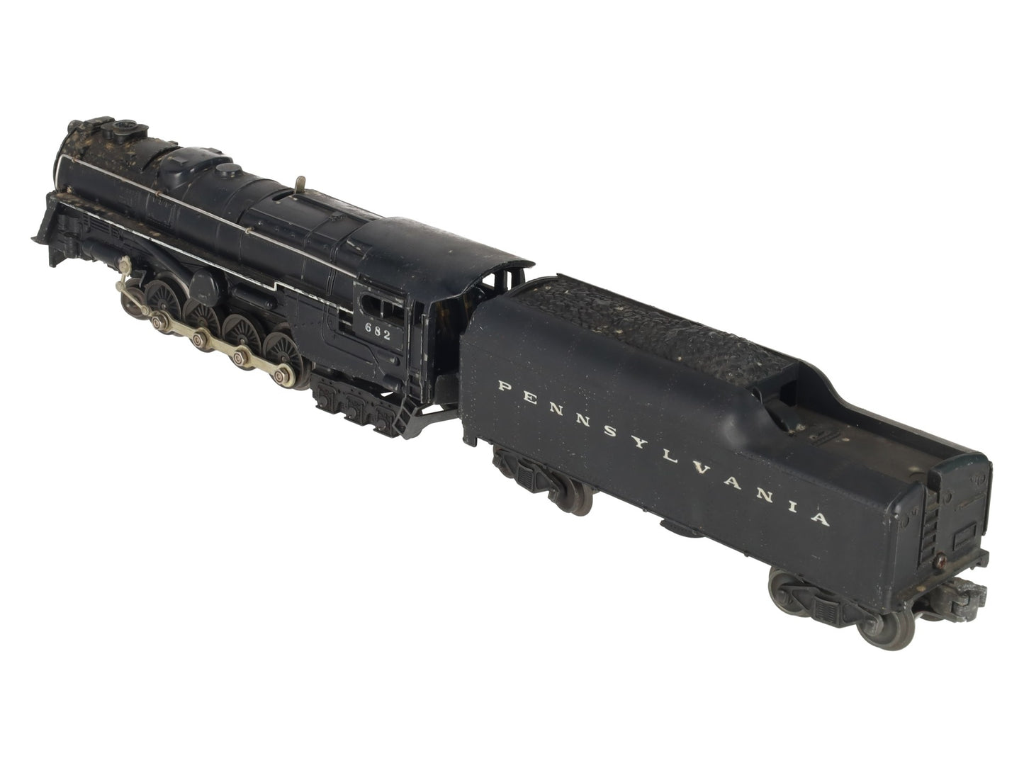 Lionel 682 Vintage O Postwar PRR 6-8-6 Steam Locomotive w/2046W-50 Tender