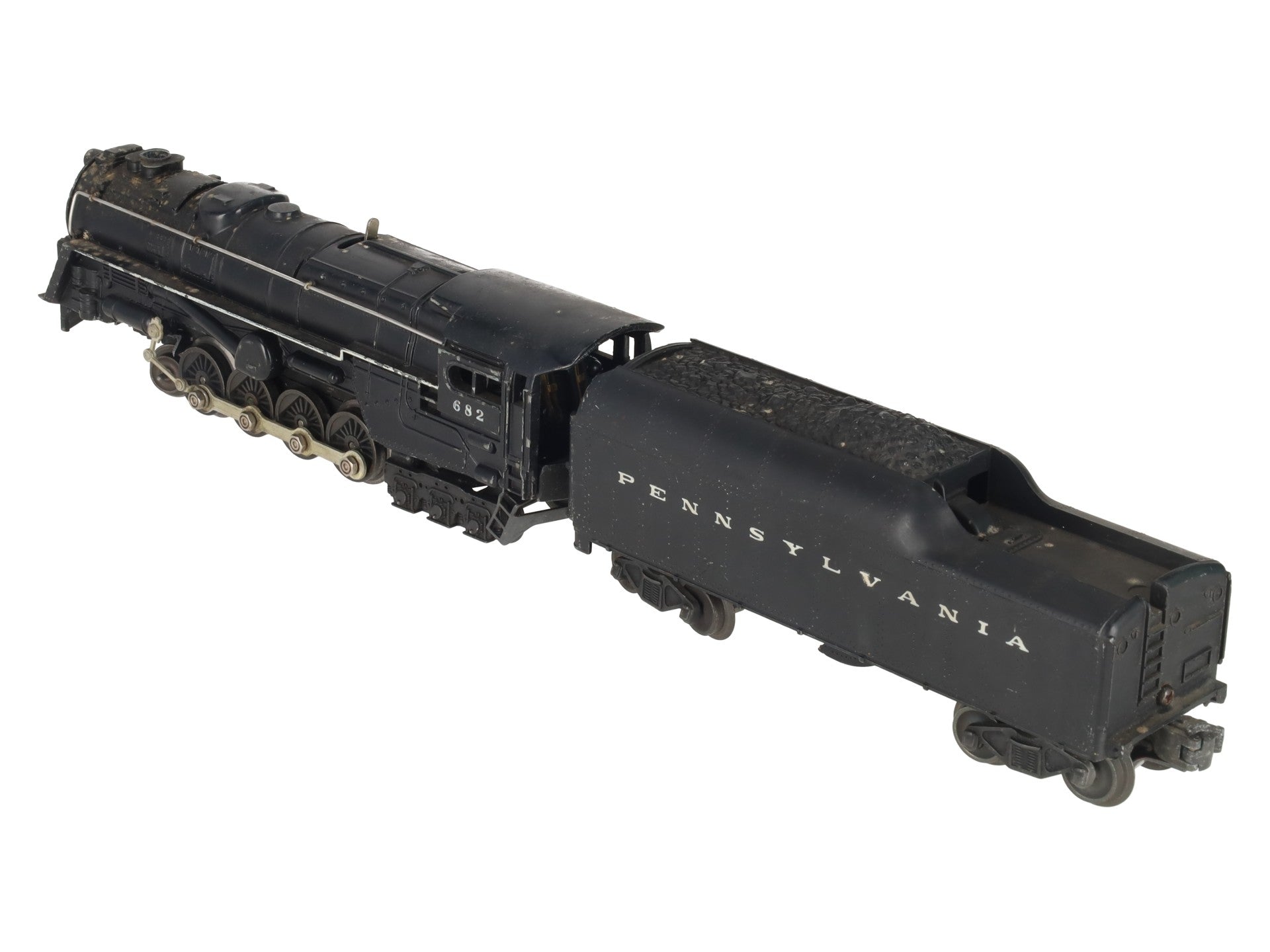 Lionel 682 Vintage O Postwar PRR 6-8-6 Steam Locomotive w/2046W-50 Tender