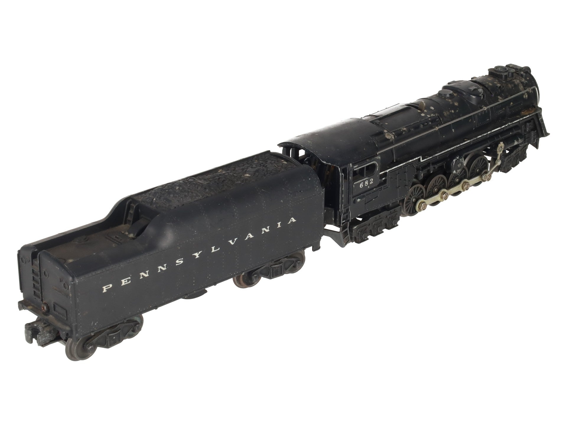 Lionel 682 Vintage O Postwar PRR 6-8-6 Steam Locomotive w/2046W-50 Tender