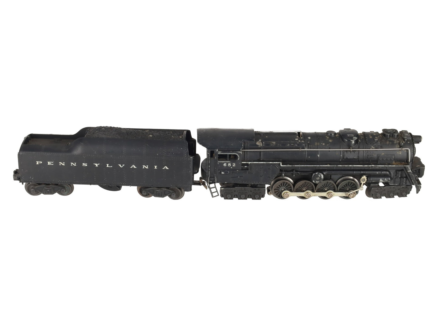 Lionel 682 Vintage O Postwar PRR 6-8-6 Steam Locomotive w/2046W-50 Tender