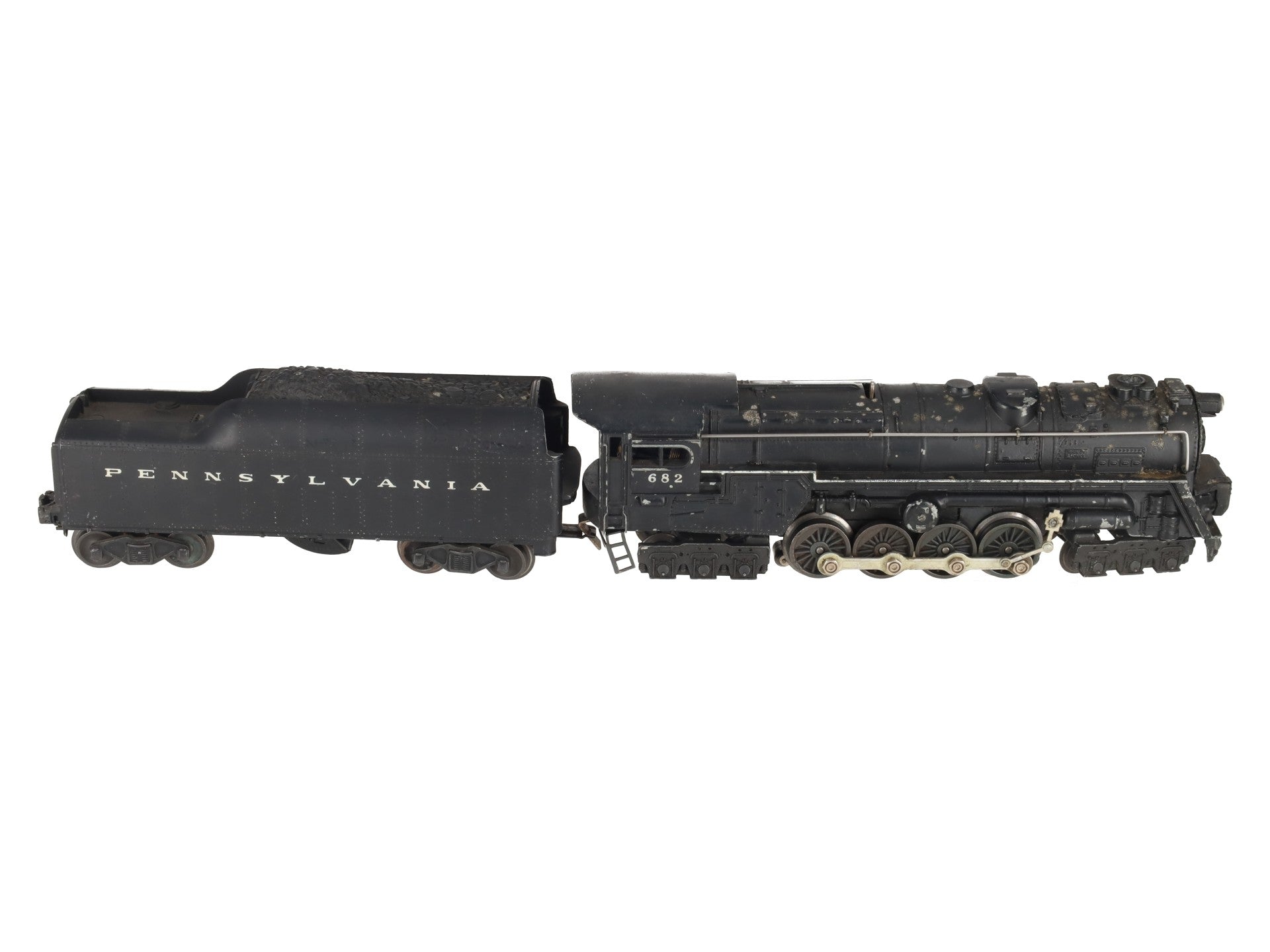 Lionel 682 Vintage O Postwar PRR 6-8-6 Steam Locomotive w/2046W-50 Tender