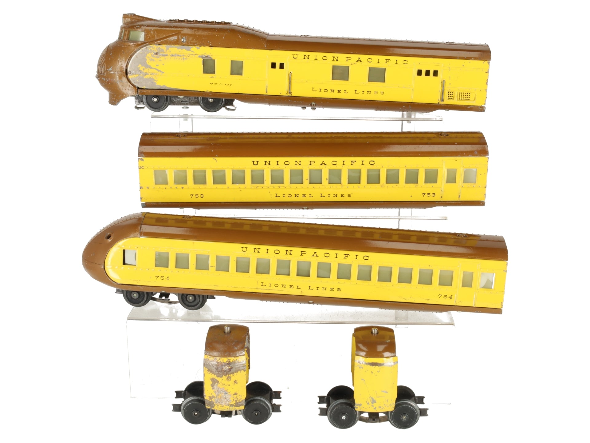 Lionel 752E Vintage O Prewar Union Pacific M10000 Streamliner Set