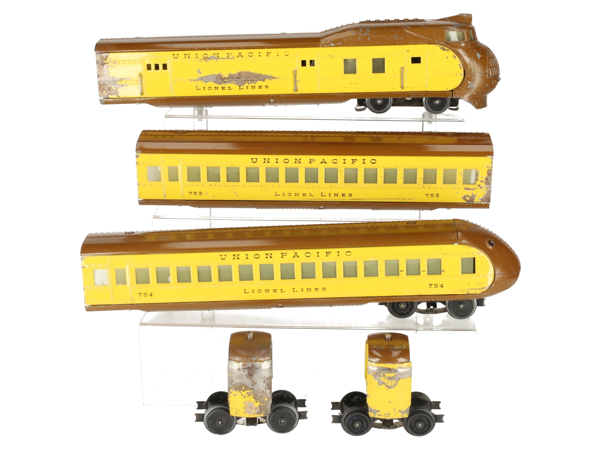 Lionel 752E Vintage O Prewar Union Pacific M10000 Streamliner Set
